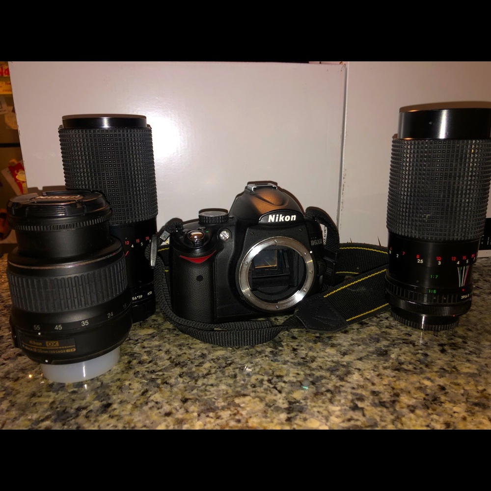 Nikon Camera + 3 Lens